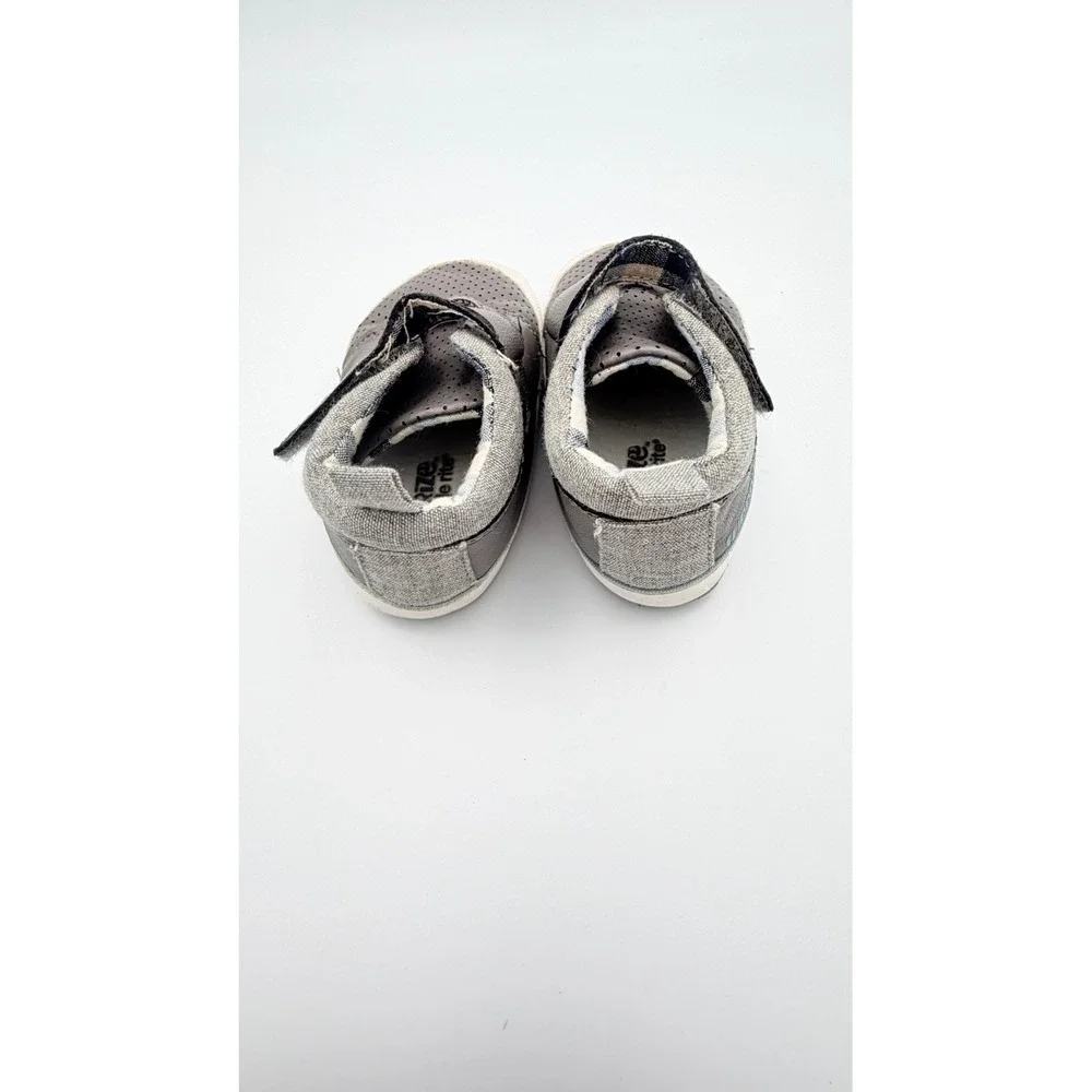 Stride‎ Rite Gray Sneakers and First Steps Brown Loafers Infant Boy Shoes BUNDLE